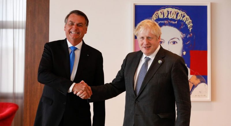 Presidente Bolsonaro se reúne com primeiro-ministro britânico nos EUA