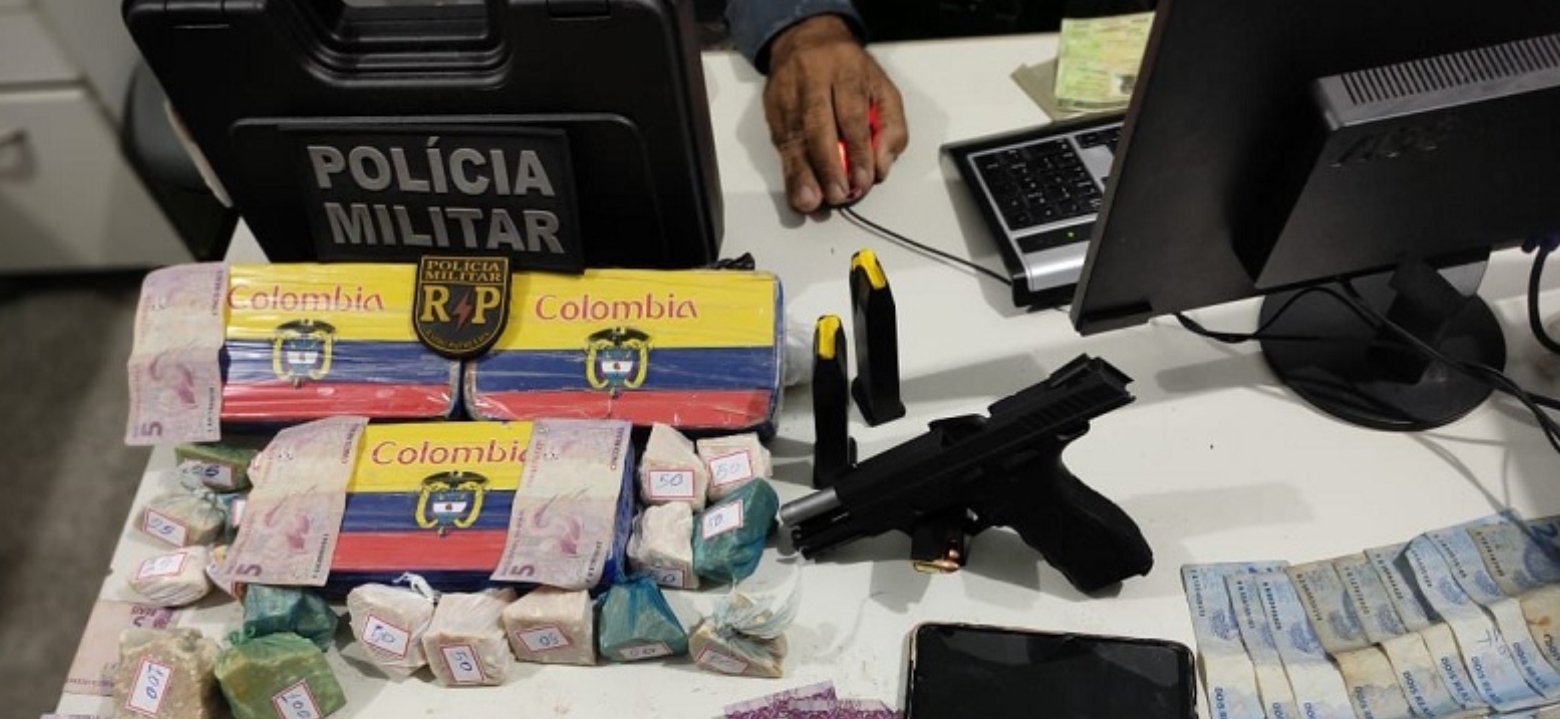 RP e CipCaēs prendem homem com 4kg de crak da Colombia
