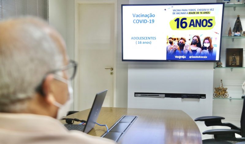 Aracaju vacinará adolescentes de 16 anos contra a covid-19