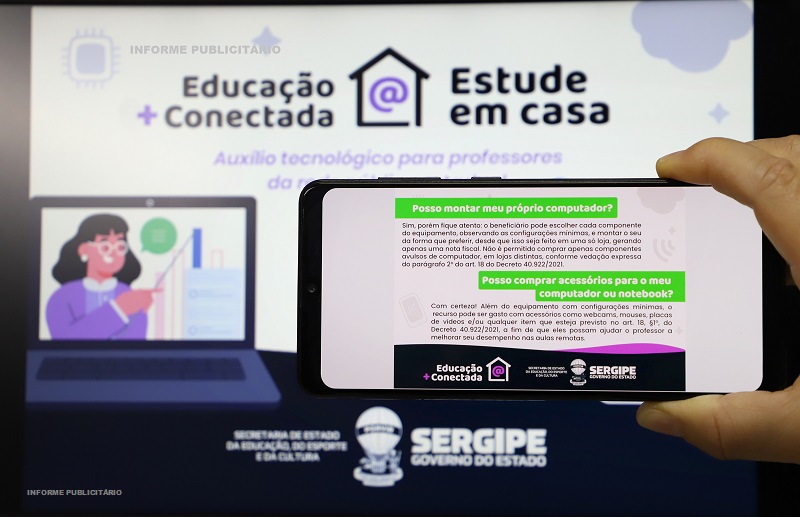 Governo de Sergipe paga o auxílio tecnológico a mais de 5.700 professores