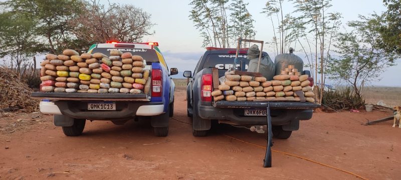 Polícia apreende mais de 142Kg de maconha e três suspeitos foram presos