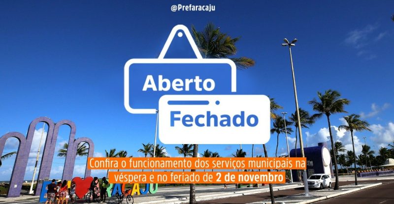 Confira o funcionamento dos serviços municipais nos dias 1º e 2 de novembro