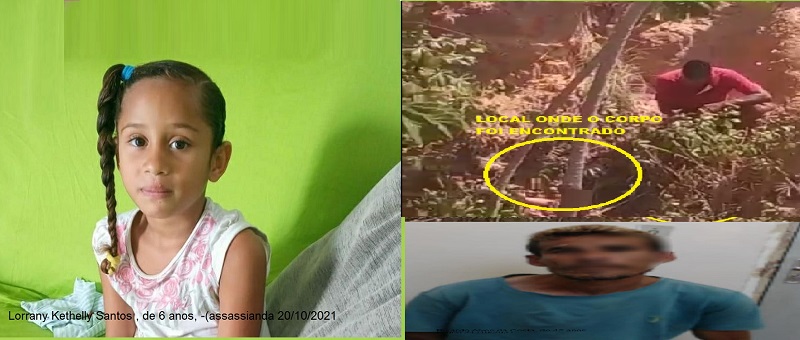 Criança desaparecida é encontrada morta com sinais de esganadura e abuso sexual