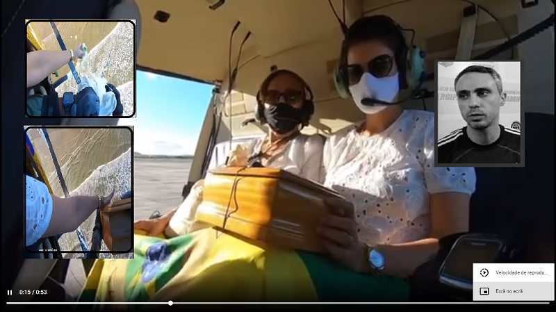 VÍDEO: Cinzas do delegado Marcelo Hercos são lançadas ao mar