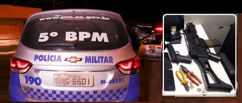 Simulacros de fuzil e pistola são apreendidos em Nossa Senhora do Socorro