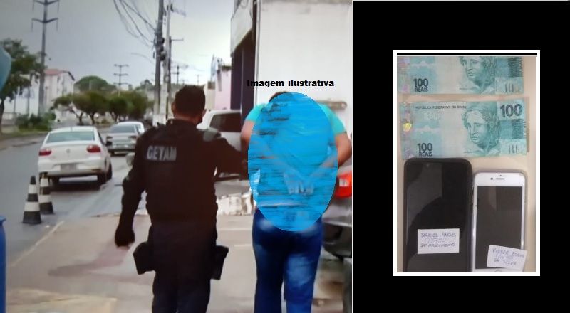 Getam prende homem com ntas falsas de R$ 200 Reais na orla de Aracaju