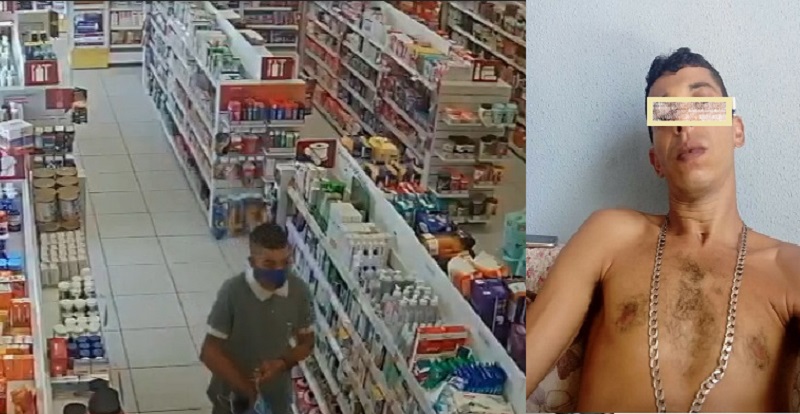 Ladrão de farmácias em Aracaju é procurado pela polícia