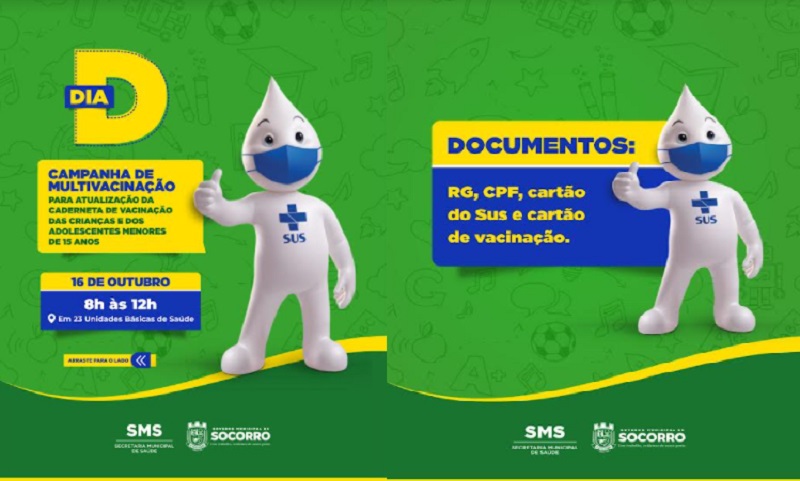 Dia D de Multivacinação em Nossa Senhora do Socorro