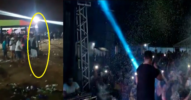 VÍDEO : Homem efetua vários tiros para o alto após show no Santa Maria