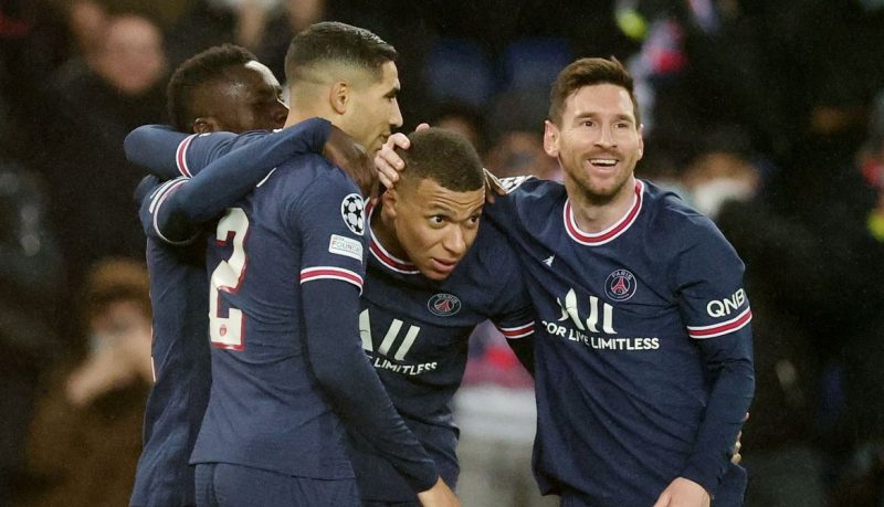 Mbappé e Messi marcam em goleada do PSG na Liga dos Campeões