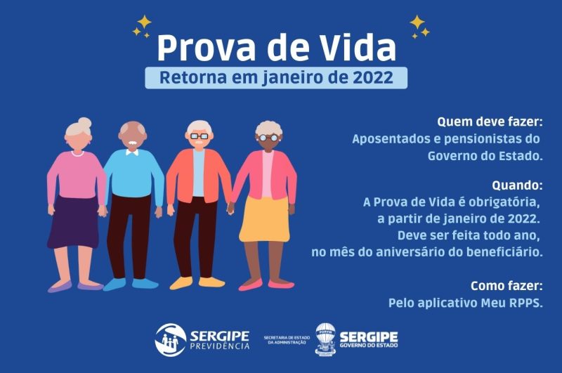 Prova de Vida do Governo do Estado retorna em janeiro de 2022