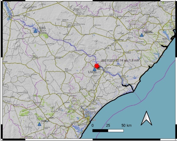 Tremor de terra é registrado no município de Amparo do São Francisco