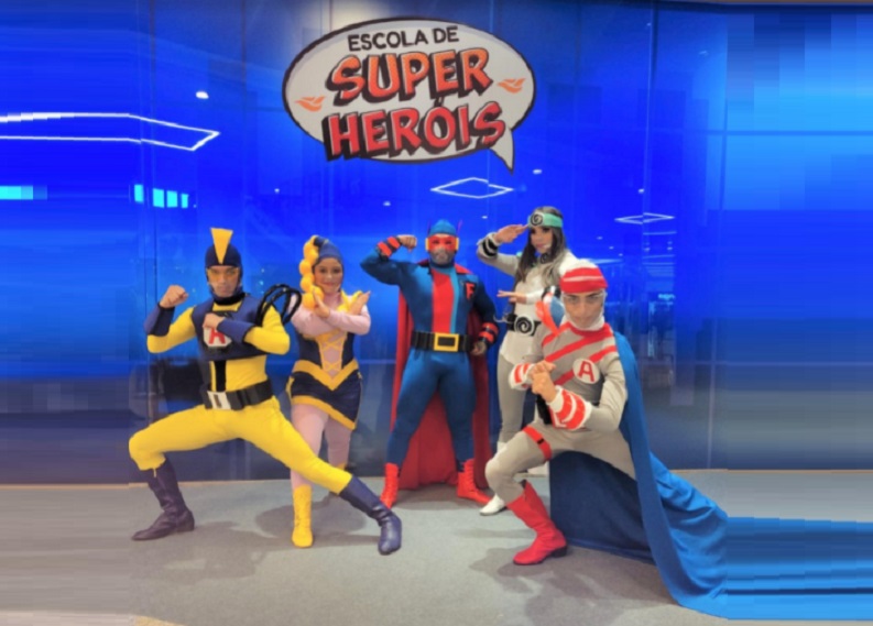 Escola de Super-heróis: Atração de verão para o público infantil continua no RioMar