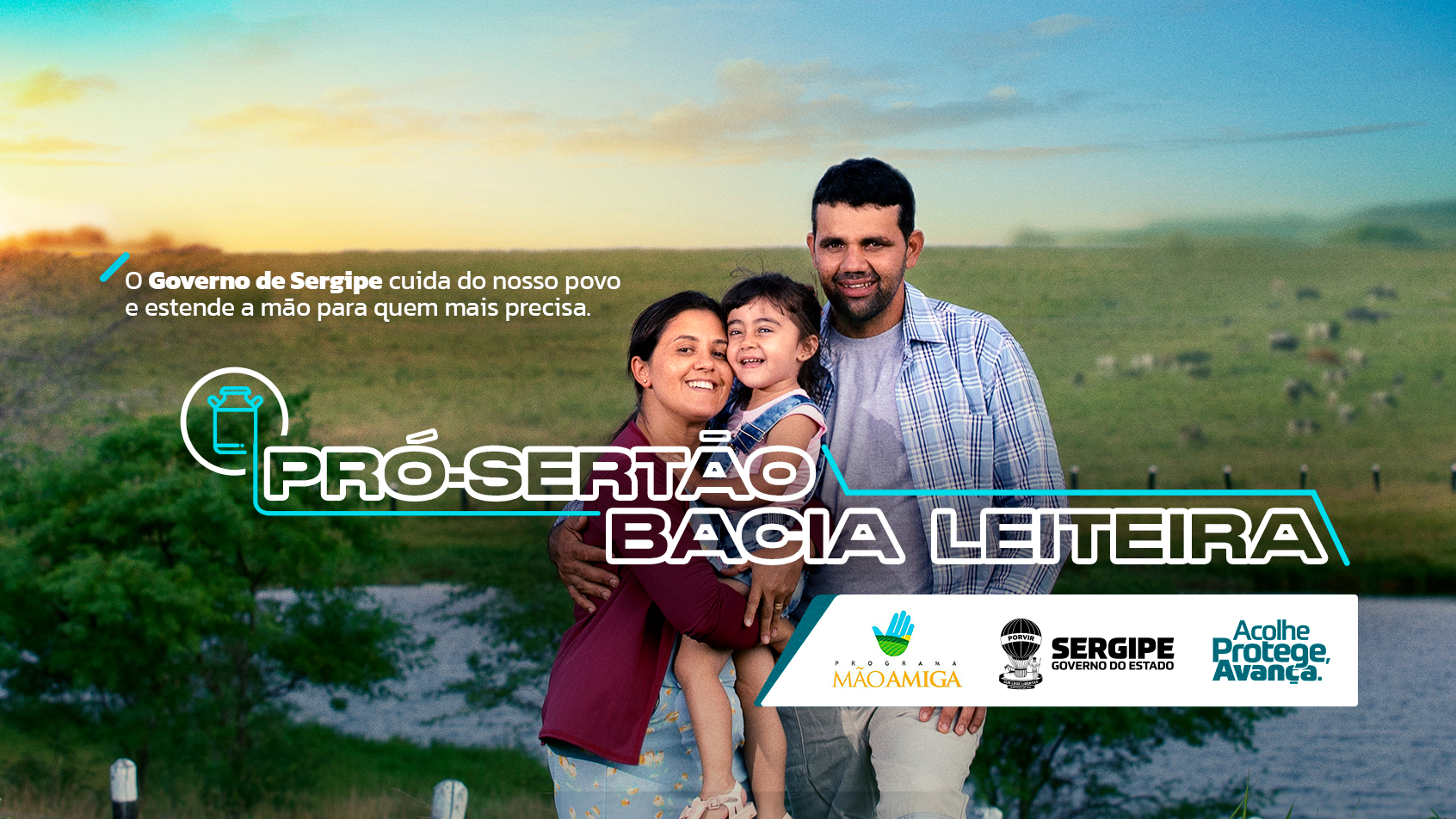 Programa mão amiga pró-sertão bacia leiteira auxilia milhares de famílias sergipanas no período da estiagem
