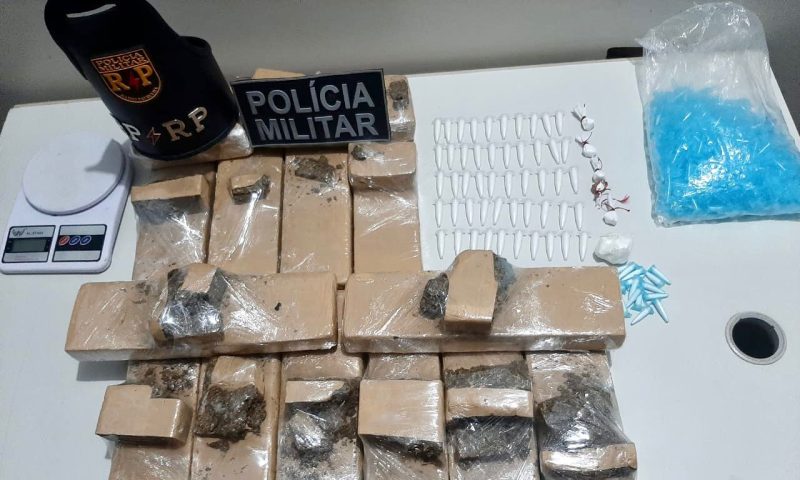 RP prende suspeito e apreende 10kg de maconha e 40g de Cocaína