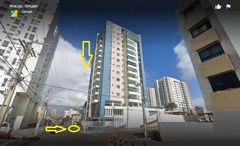 Mulher morre ao despencar do 12º andar de edifício em Aracaju