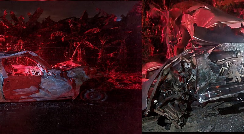 Colisão frontal entre veículos deixa um morto e um ferido em Malhador