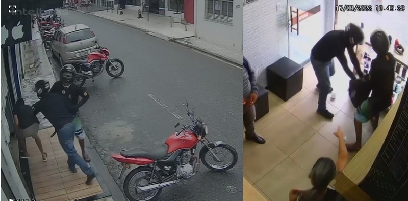 Homens que roubaram loja de celular em Capela estão sendo procurados