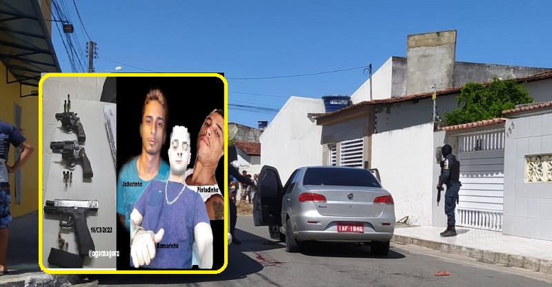 Três homens morrem após perseguição policial no Fernando Collor
