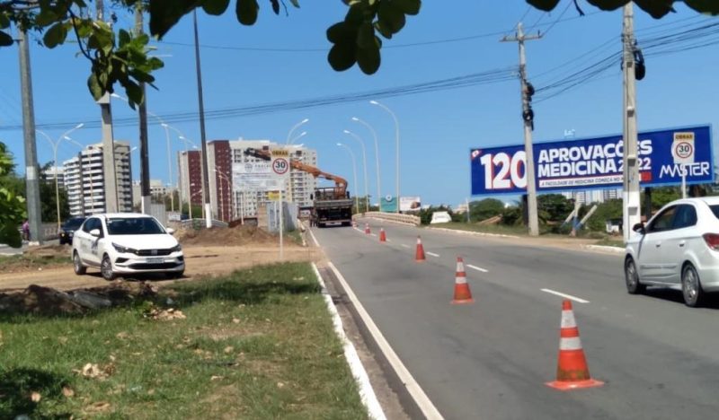 Trânsito na ponte sobre o Rio Poxim, em Aracaju, vai ficar em meia pista nesta quarta, 27
