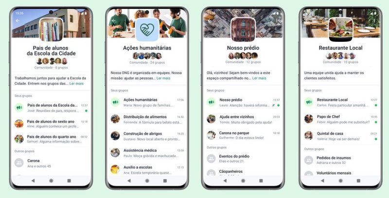Whatsapp anuncia recurso de comunidades com vários usuários