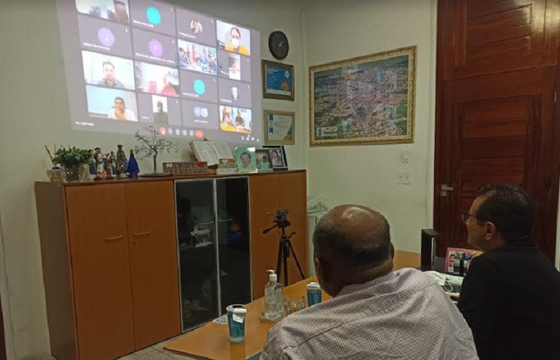 Prefeito de Itabaiana, Adailton Sousa, participa de videoconferência com a Sudene
