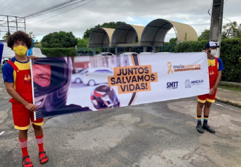 Prefeitura de Aracaju inicia ações do Maio Amarelo com blitz educativa