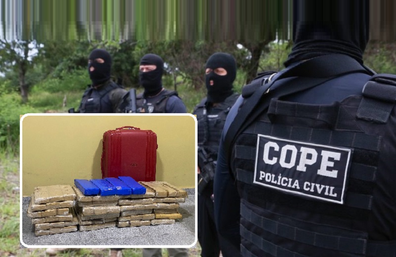 COPE prende três pessoas transportando carga de maconha entre Estância e Aracaju