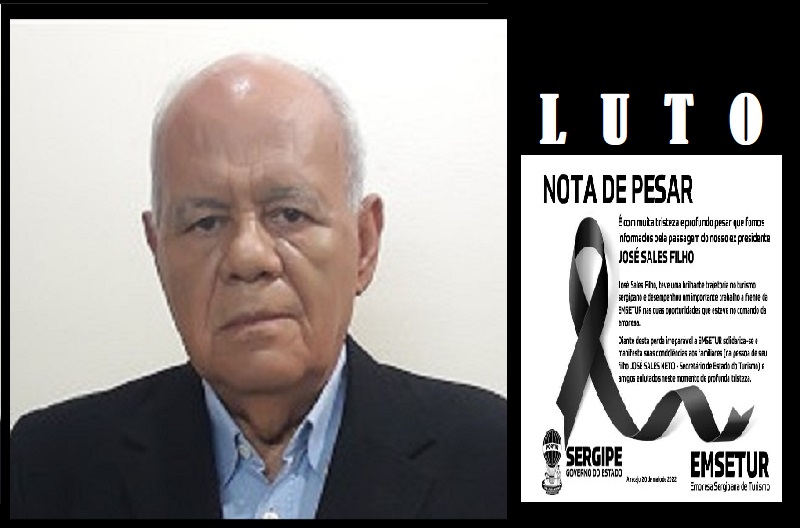 Morre em São Paulo o ex-secretário de Turismo de Sergipe  José Sales Filho