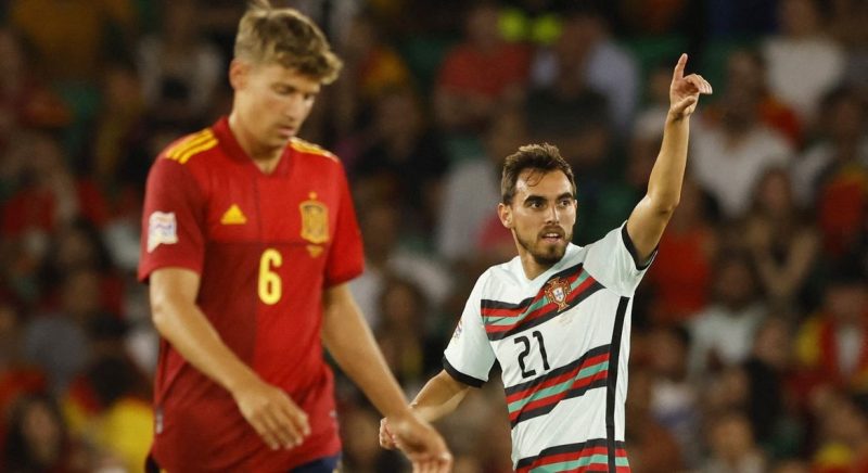 Espanha e Portugal empatam por 1 a 1 na Liga das Nações da Uefa