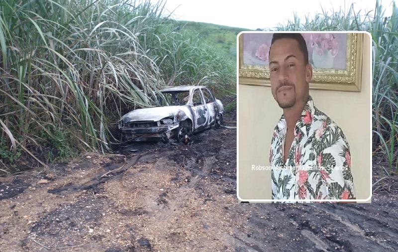 Corpo carbonizado que foi encontrado dentro de carro em canavial é identificado