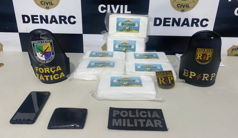 Polícia apreende 7kg de cocaína no bairro Farolândia