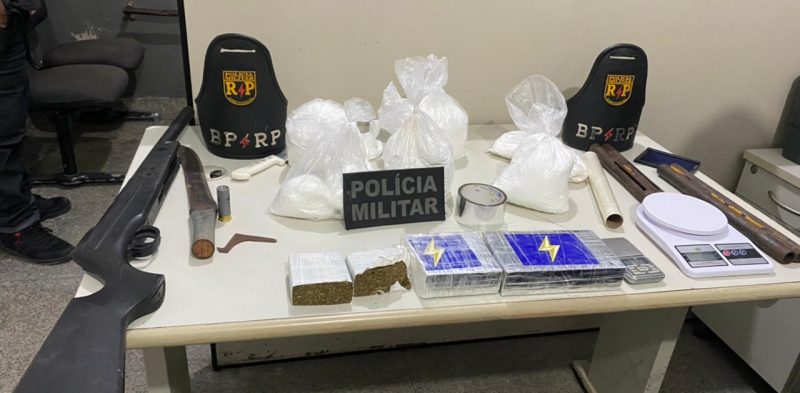 RP apreende drogas e uma espingarda na Zona Sul da Capital – VEJA o VÍDEO