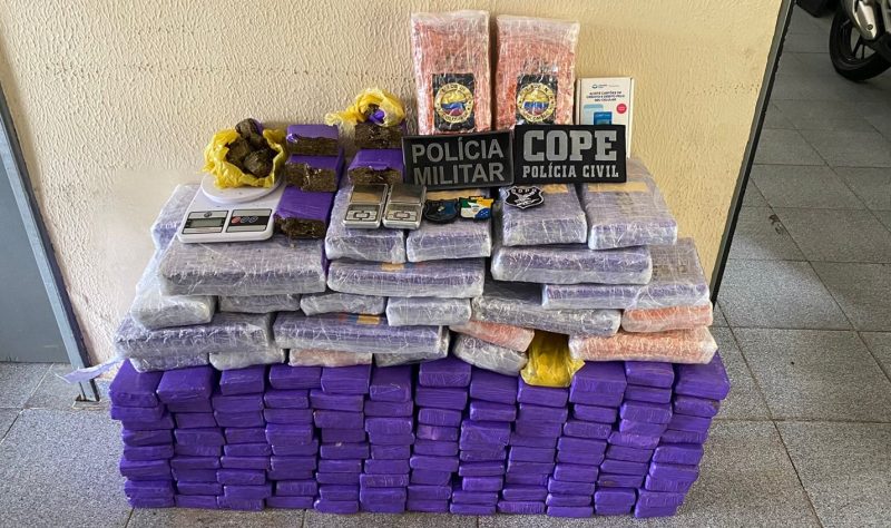 Suspeita é presa com 150kg de drogas em Itaporanga D’Ajuda