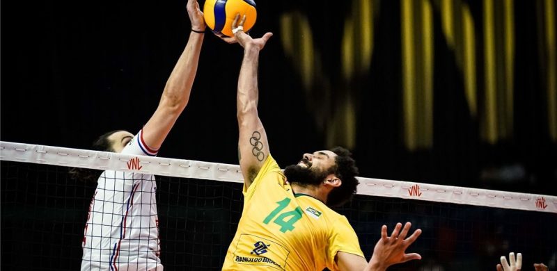 Vôlei do Brasil perde da França na Liga das Nações