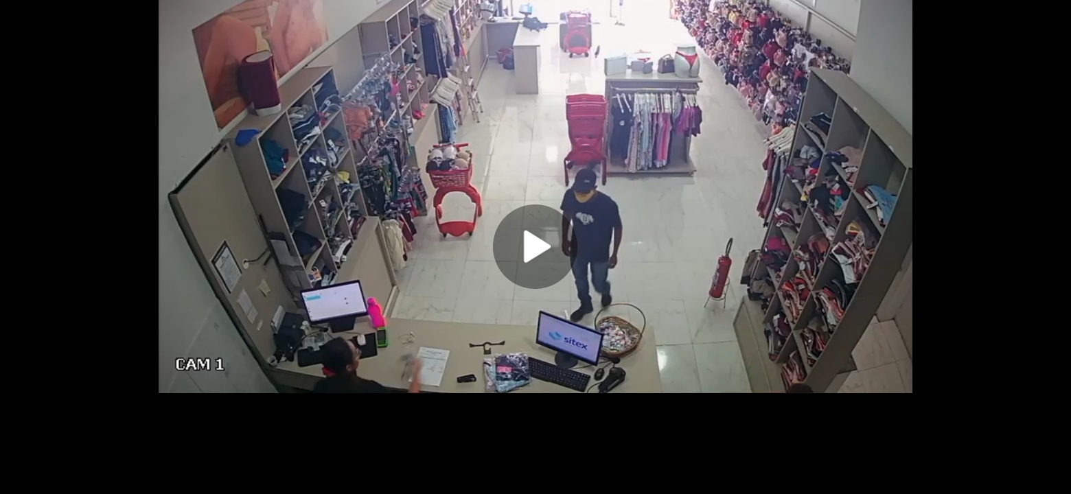 Polícia procura assaltante de loja atacadista – Veja o VÍDEO