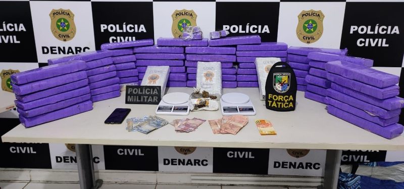 5º BPM apreende cinquenta quilos de maconha em Nossa Senhora do Socorro