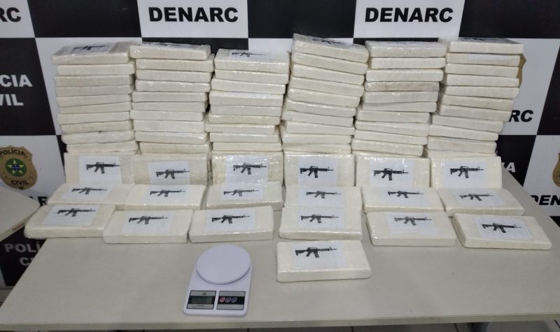 Polícia apreende 96 kg de cocaína em Aracaju