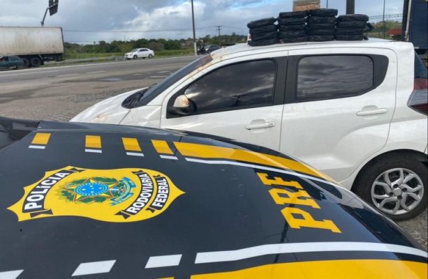 PRF apreende pasta base de cocaína e gera prejuízo milionário