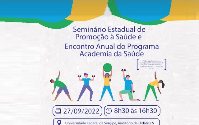 Saúde de Sergipe realiza seminário “Programa Academia da Saúde nos Municípios – PASM”