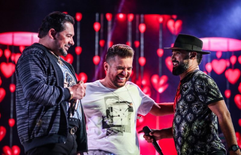 Zezo, Raí e Luan Estilizado vão se apresentar juntos neste sábado em Aracaju