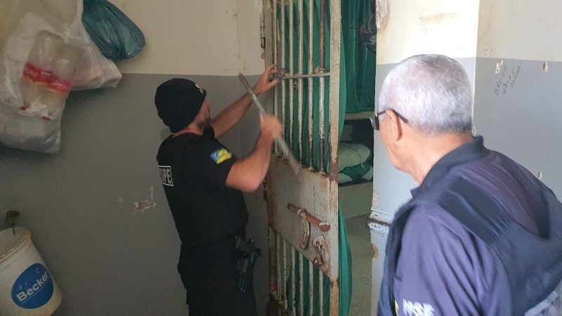Polícia Penal faz operação preventiva para evitar fugas em Nossa Senhora da Glória