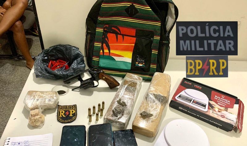RP prende três pessoas, apreende drogas e arma de fogo no Japãozinho