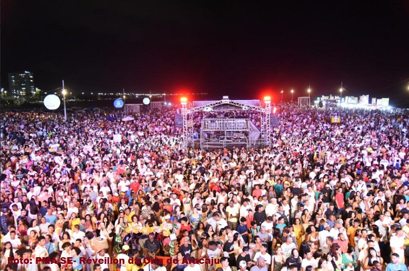 Prefeito de Aracaju Edvaldo Nogueira celebra o sucesso da retomada do Réveillon da capital sergipana