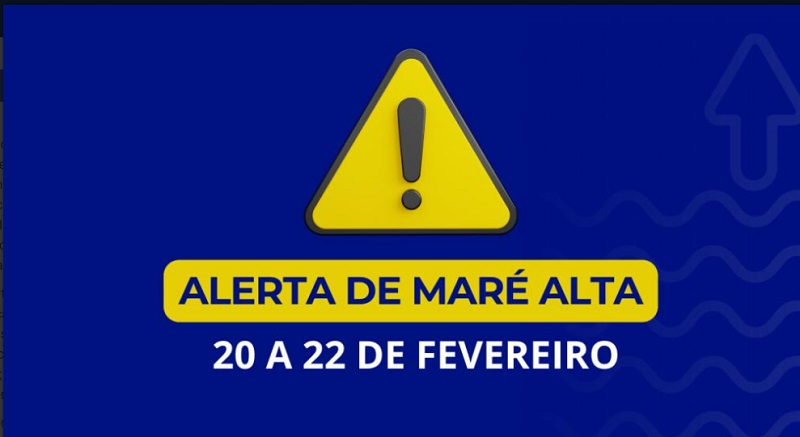Prefeitura de Aracaju emite alerta de maré alta, de 20 a 22 de Fevereiro de 2023