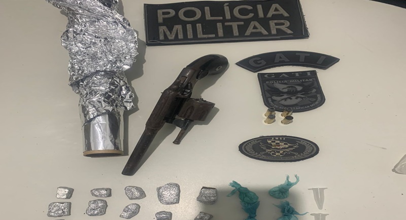 GATI apreende drogas e arma em Pedrinhas/SE