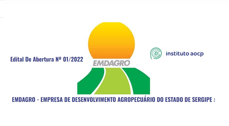 Continuam abertas as inscrições para o concurso publico da Emdagro