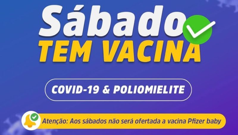 Vacinas contra covid e pólio estarão disponíveis nos shoppings neste sábado, 1