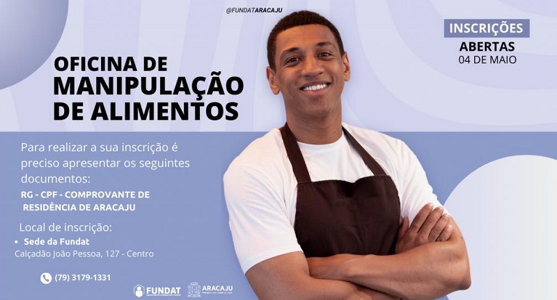 Fundat abre inscrições para a oficina de Manipulação de Alimentos
