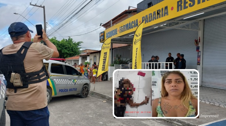 Mulher é assassinada a tiros dentro de mercadinho após perseguição
